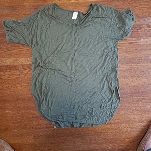 Short Sleeve Olive Green Tshirt